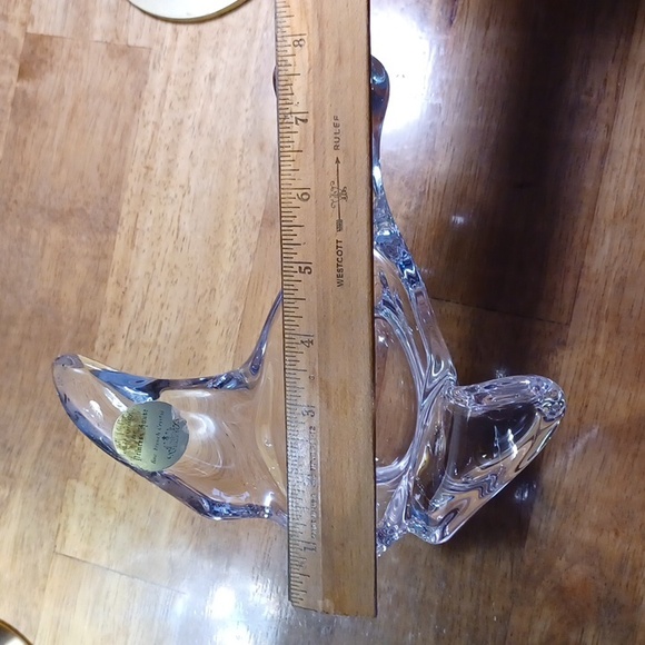 Vintage Princess House Crystal Dish. Bird / Sea Turtle - Picture 4 of 6